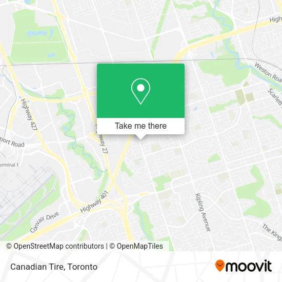 Canadian Tire map
