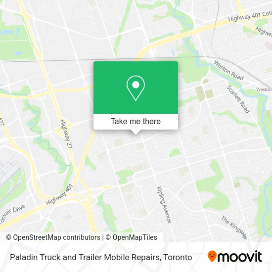 Paladin Truck and Trailer Mobile Repairs map