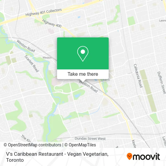 V's Caribbean Restaurant - Vegan Vegetarian map