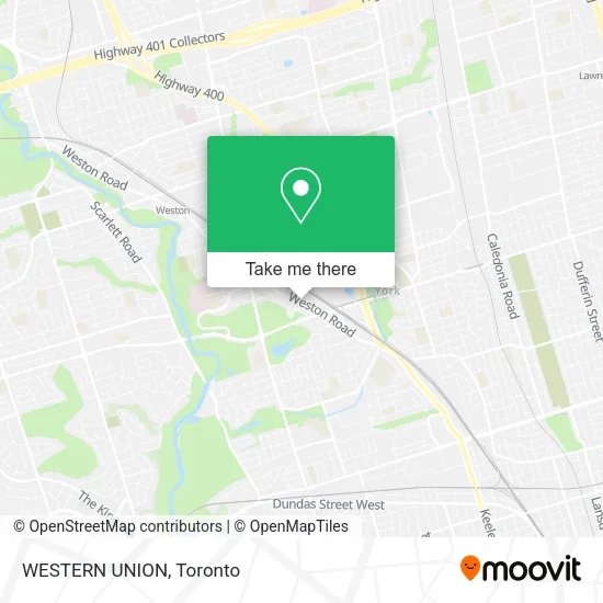 WESTERN UNION map