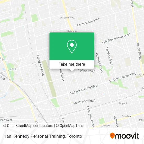 Ian Kennedy Personal Training map