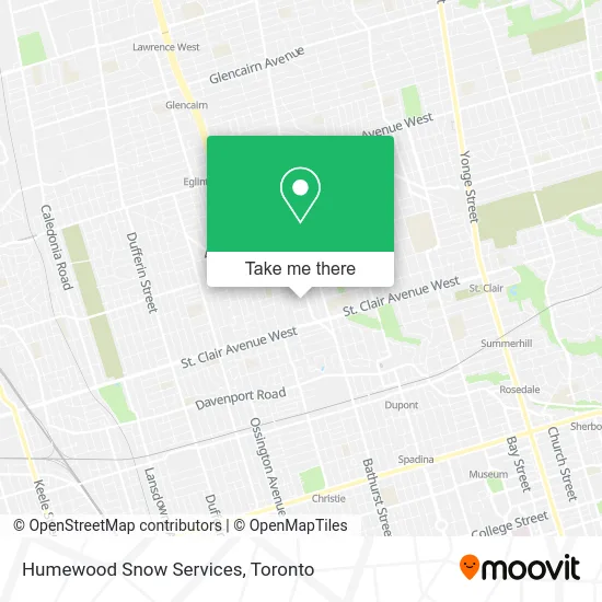 Humewood Snow Services map