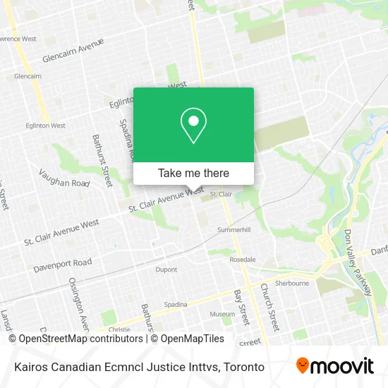 Kairos Canadian Ecmncl Justice Inttvs map