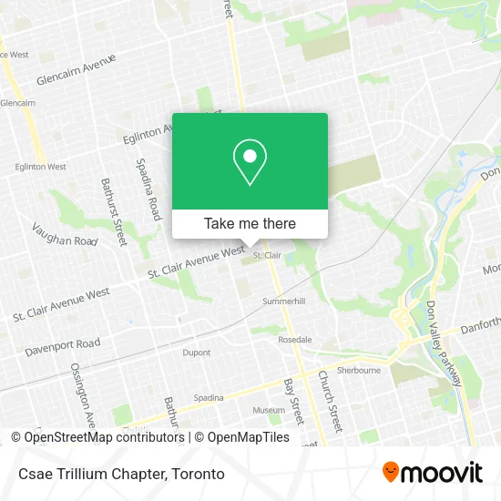 Csae Trillium Chapter map