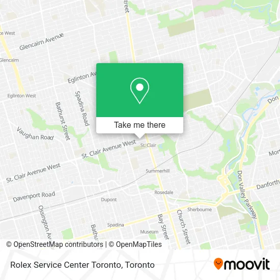 Rolex Service Center Toronto map