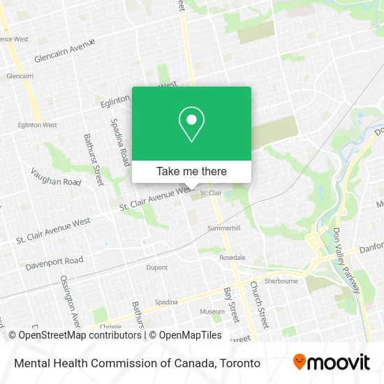 Mental Health Commission of Canada map