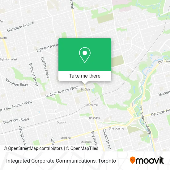 Integrated Corporate Communications map