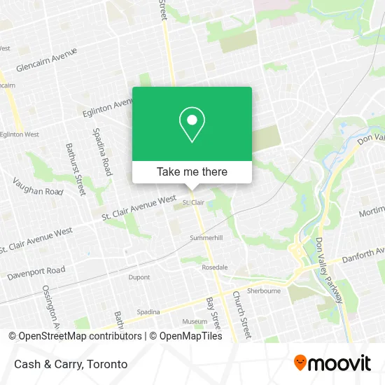 Cash & Carry map