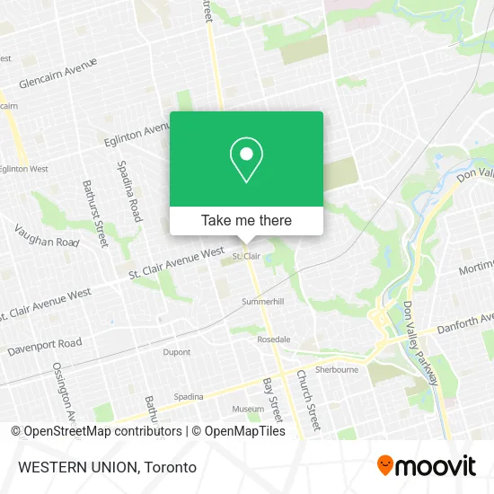 WESTERN UNION map