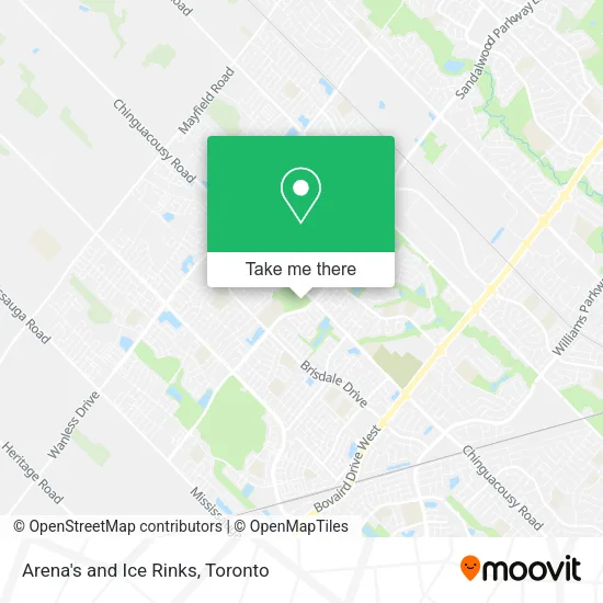 Arena's and Ice Rinks map