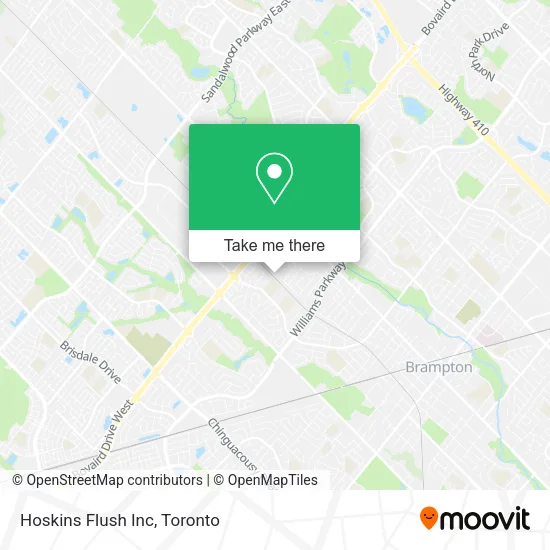 Hoskins Flush Inc map