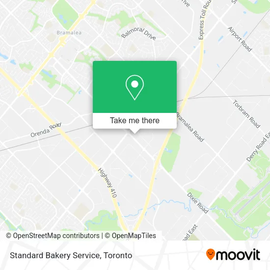Standard Bakery Service map