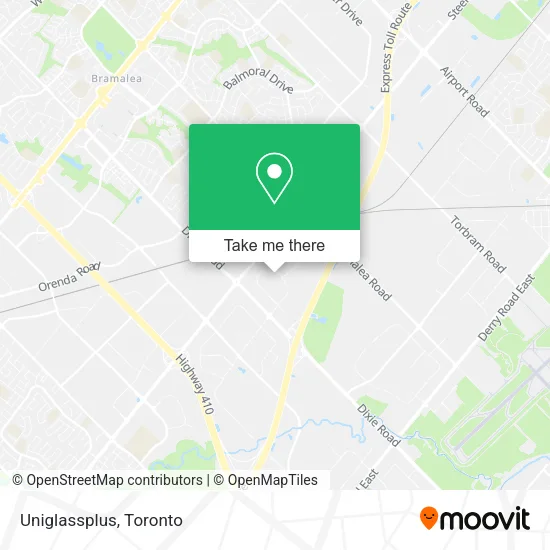 Uniglassplus map