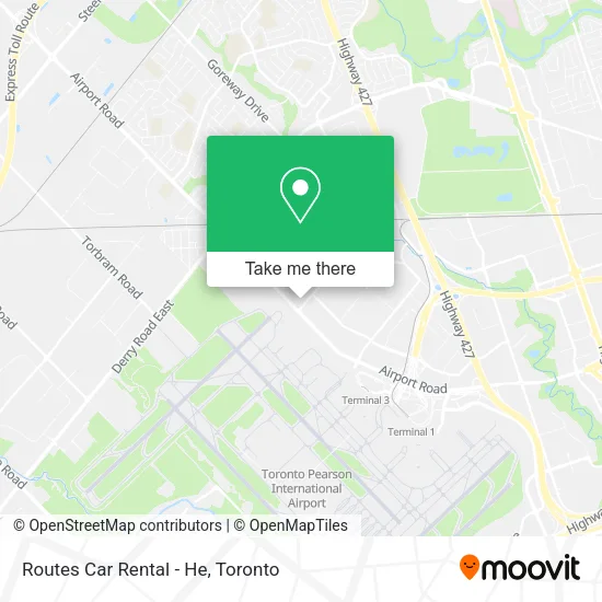 Routes Car Rental - He map