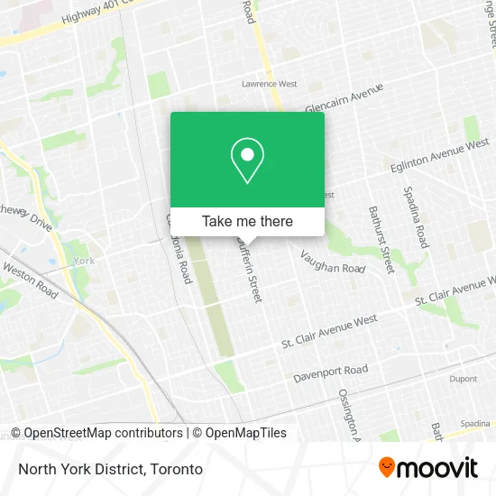 North York District map