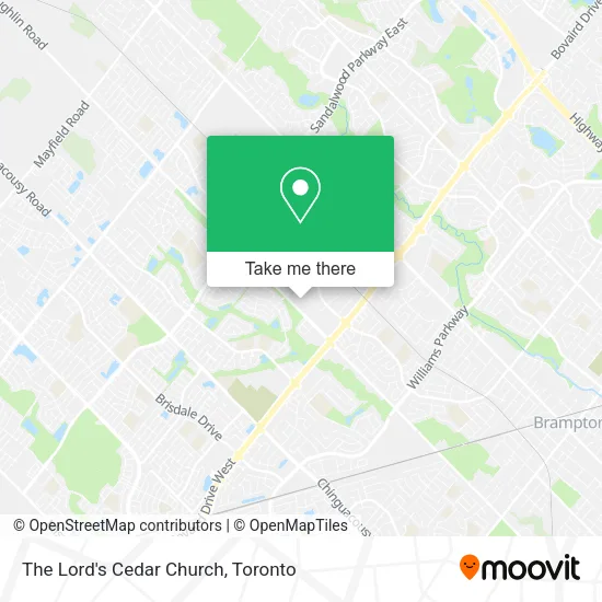 The Lord's Cedar Church map