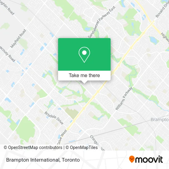 Brampton International map