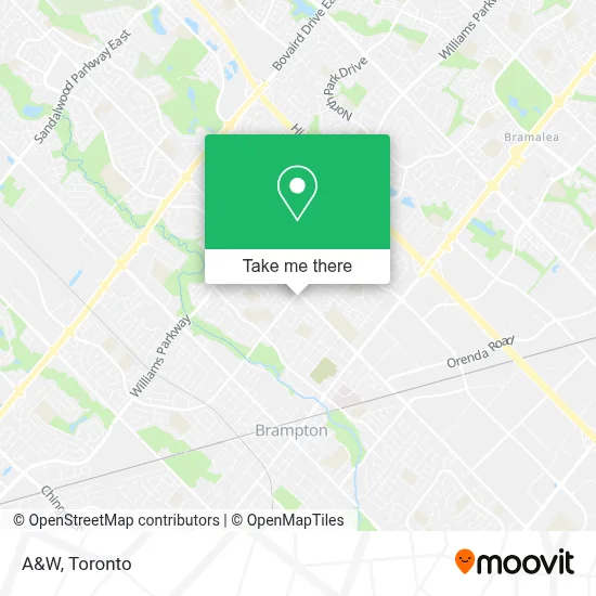 A&W map