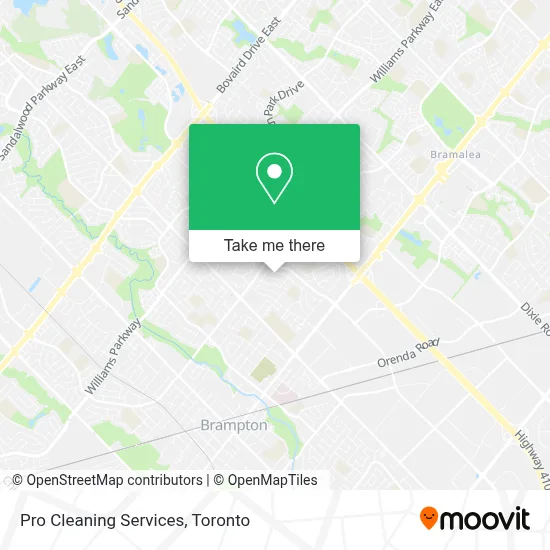 Pro Cleaning Services map