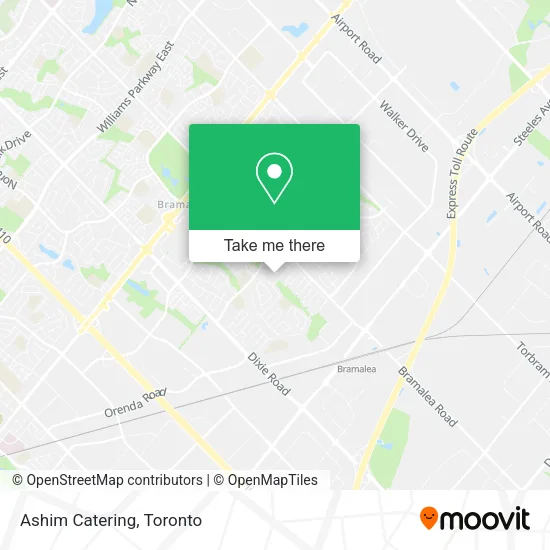 Ashim Catering map