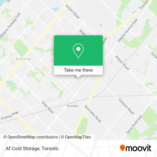 Af Cold Storage map