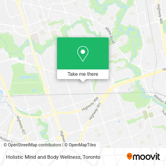 Holistic Mind and Body Wellness map