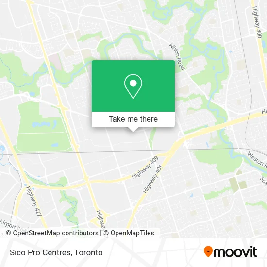 Sico Pro Centres map