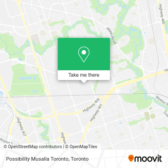 Possibility Musalla Toronto map