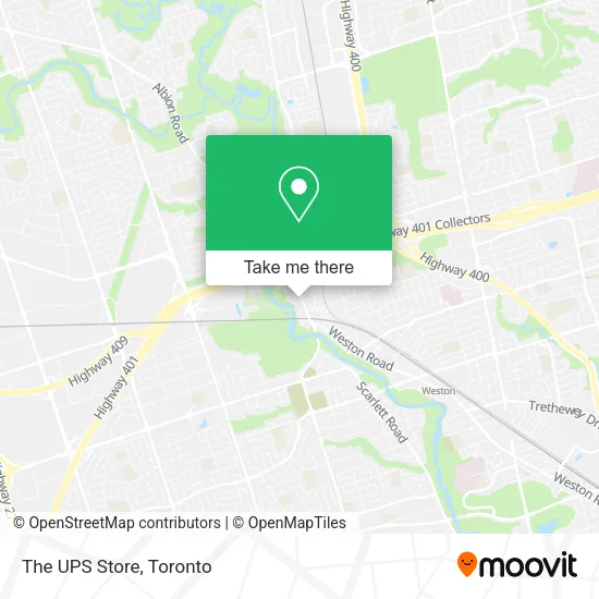 The UPS Store map