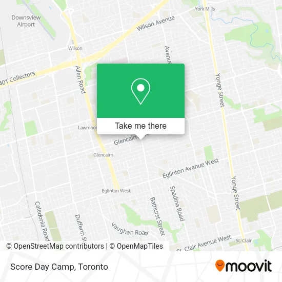 Score Day Camp map