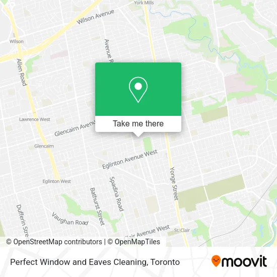 Perfect Window and Eaves Cleaning map