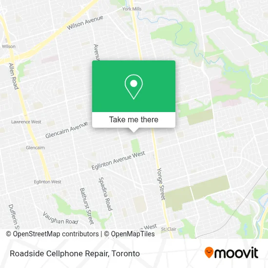 Roadside Cellphone Repair map