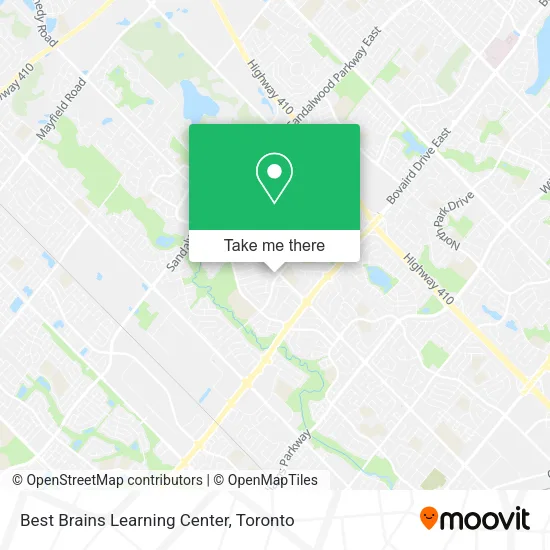 Best Brains Learning Center map