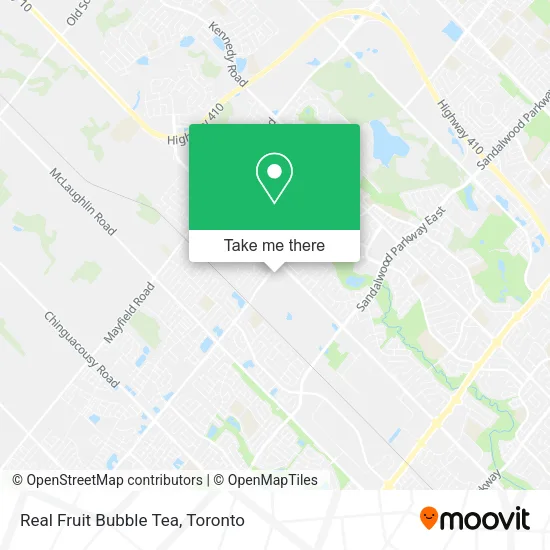 Real Fruit Bubble Tea map
