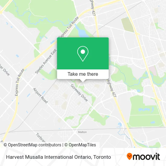 Harvest Musalla International Ontario map