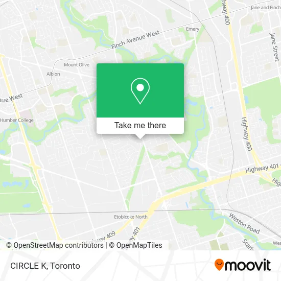 CIRCLE K map