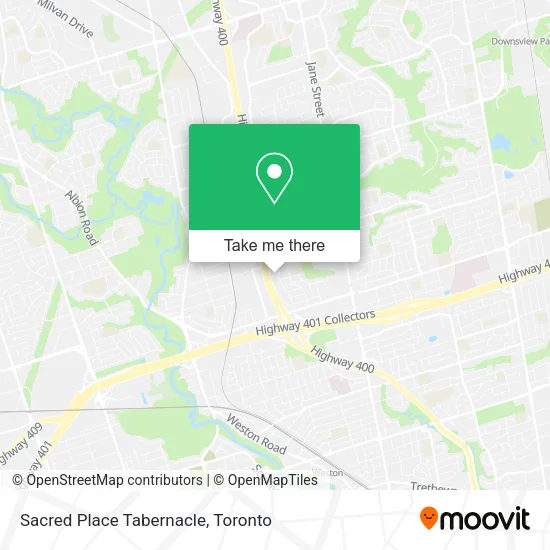 Sacred Place Tabernacle map