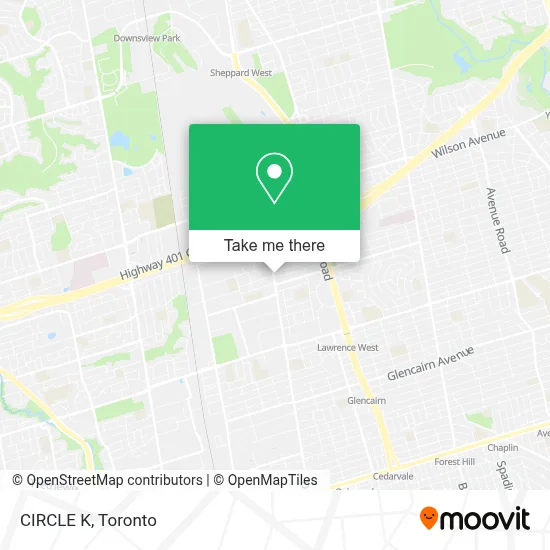 CIRCLE K map