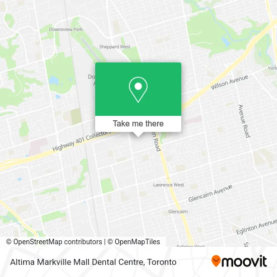 Altima Markville Mall Dental Centre map