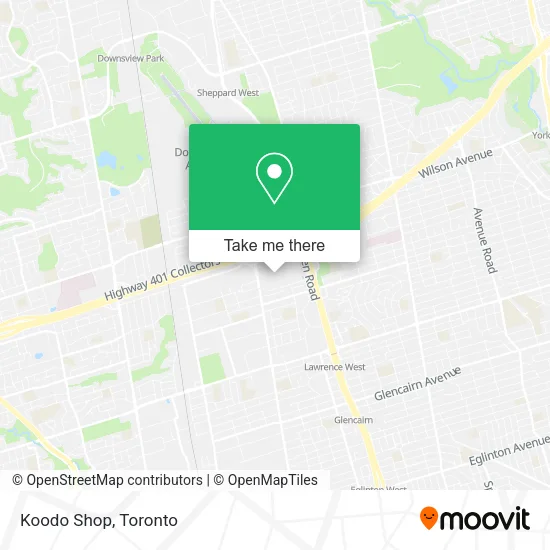 Koodo Shop map