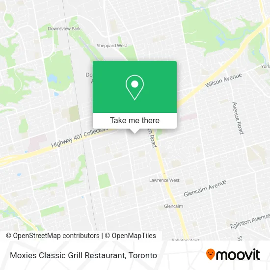 Moxies Classic Grill Restaurant map