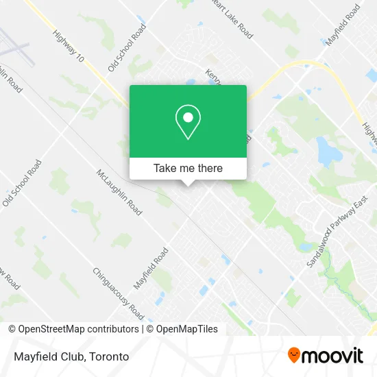Mayfield Club map