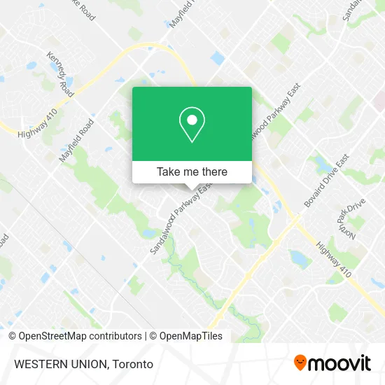 WESTERN UNION map