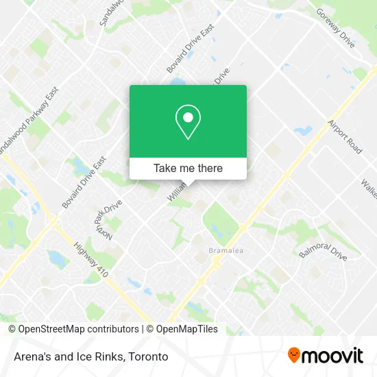 Arena's and Ice Rinks map
