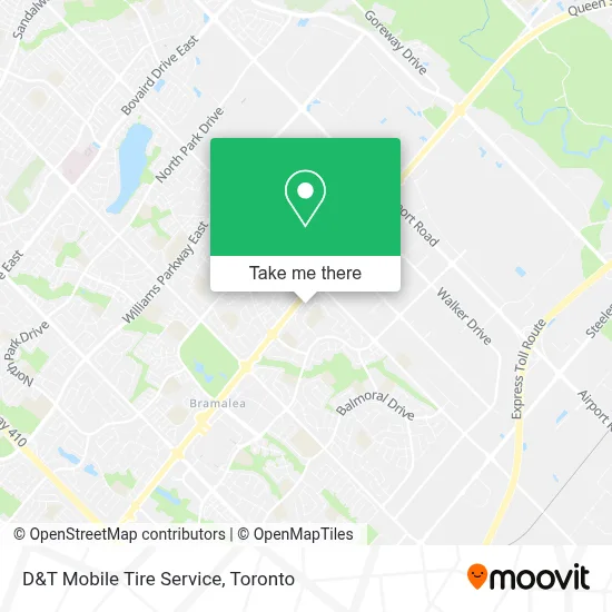 D&T Mobile Tire Service map