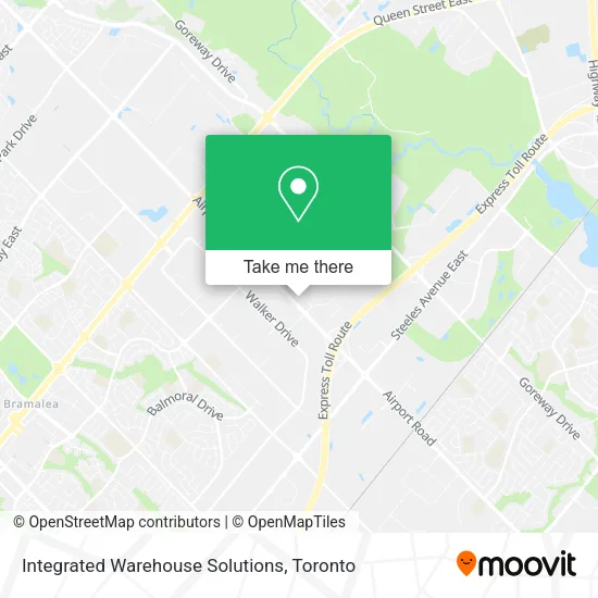 Integrated Warehouse Solutions map