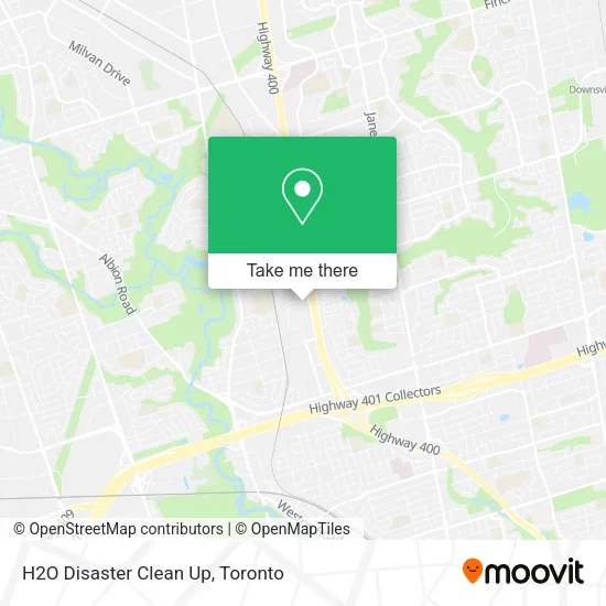 H2O Disaster Clean Up map