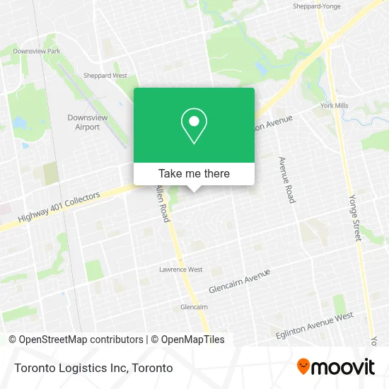 Toronto Logistics Inc map