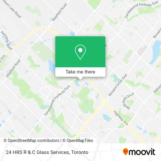 24 HRS R & C Glass Services map