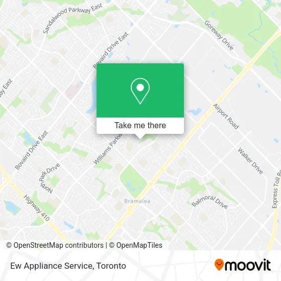Ew Appliance Service map